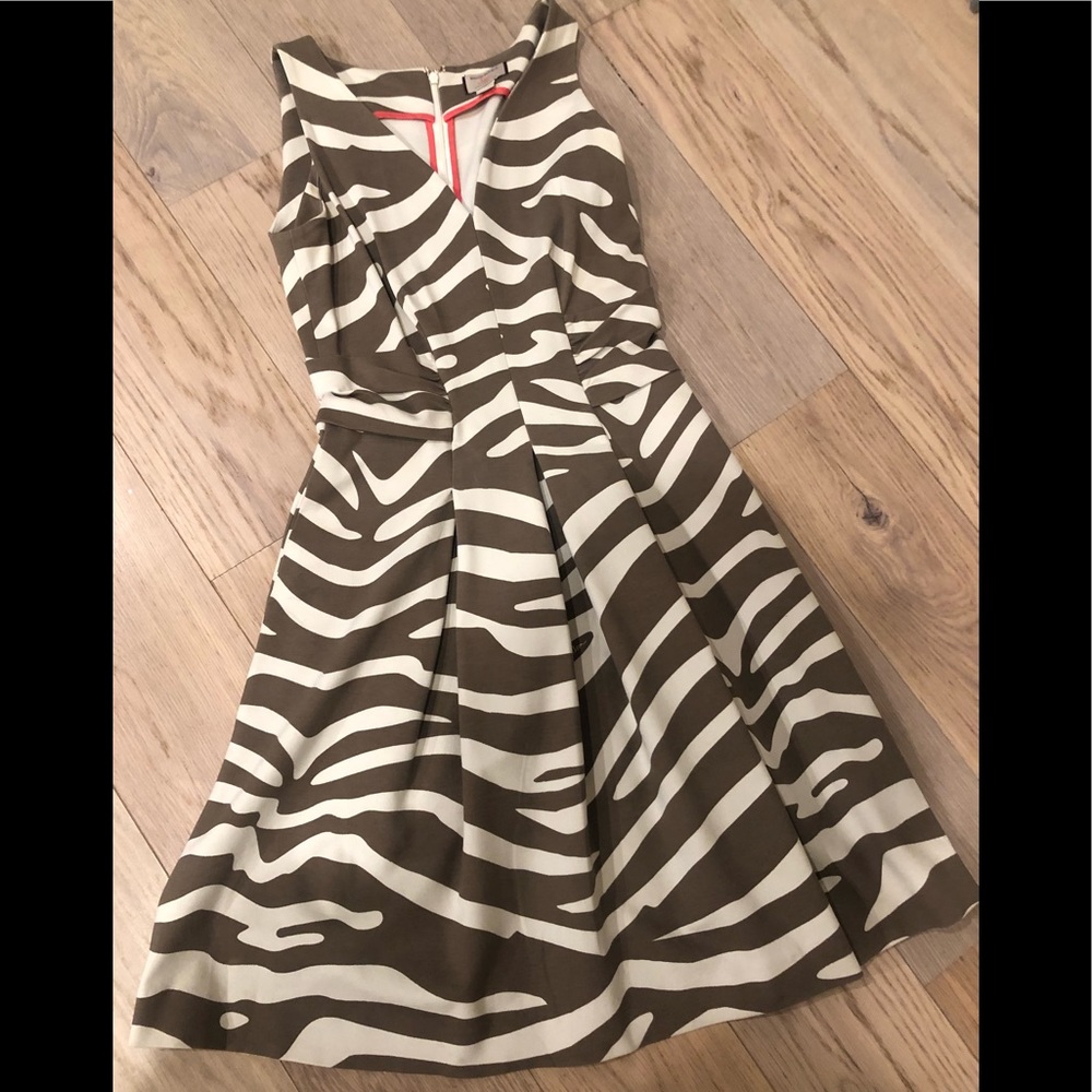 Banana Republic animal print midi dress